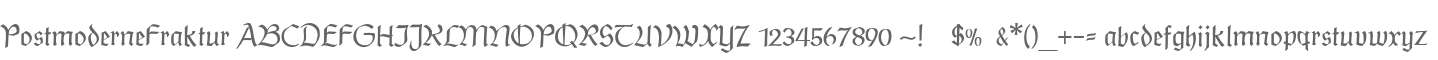 PostmoderneFraktur