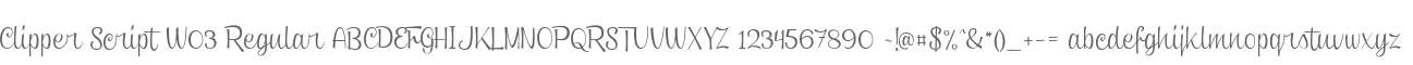 Clipper Script W03 Regular