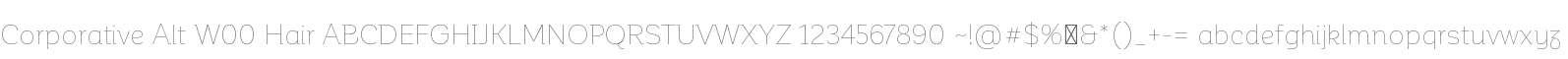 Corporative Alt W00 Hair