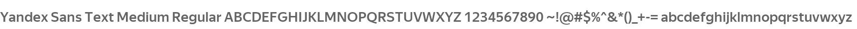 Yandex Sans Text Medium Regular