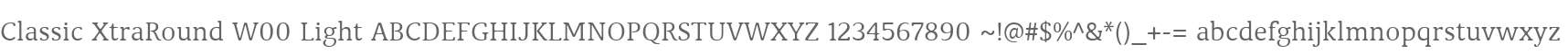 Classic XtraRound W00 Light