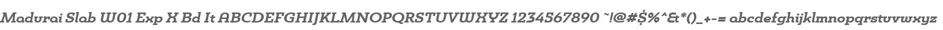 Madurai Slab W01 Exp X Bd It