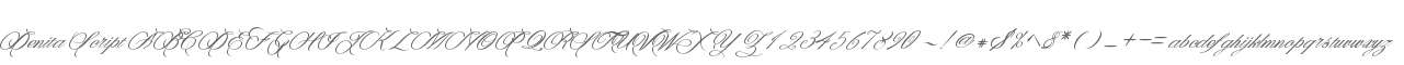 Denita Script