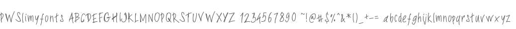 PWSlimyfonts