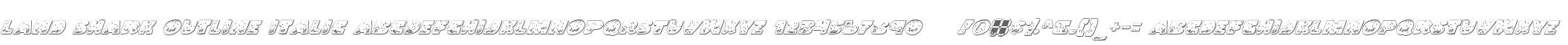 Land Shark Outline Italic