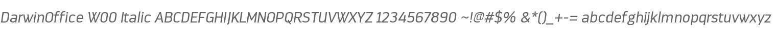 DarwinOffice W00 Italic