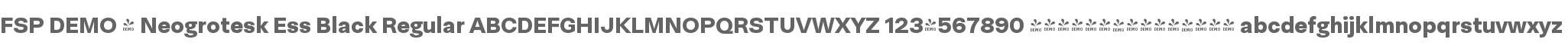 FSP DEMO - Neogrotesk Ess Black