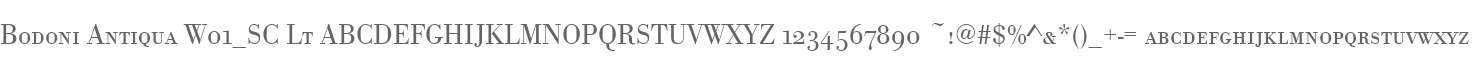Bodoni Antiqua W01_SC Lt