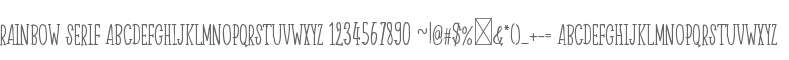 Rainbow Serif