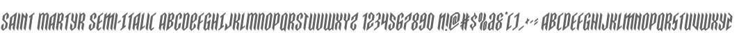 Saint Martyr Semi-Italic