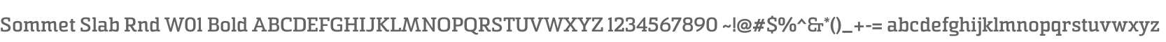Sommet Slab Rnd W01 Bold