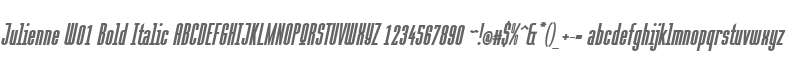 Julienne W01 Bold Italic