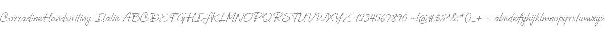 CorradineHandwriting-Italic
