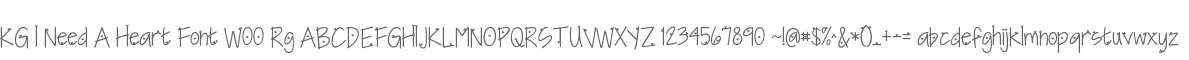 KG I Need A Heart Font W00 Rg