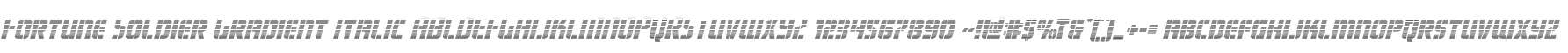 Fortune Soldier Gradient Italic