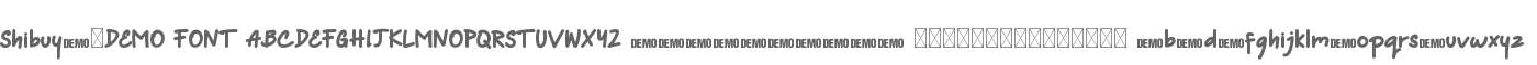 Shibuya-DEMO FONT