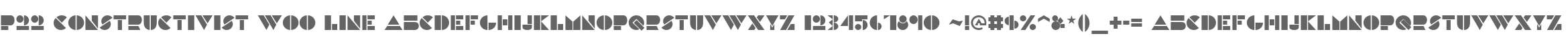 P22 Constructivist W00 Line