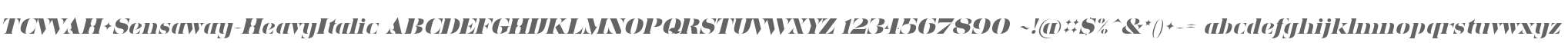 TCVVAH+Sensaway-HeavyItalic