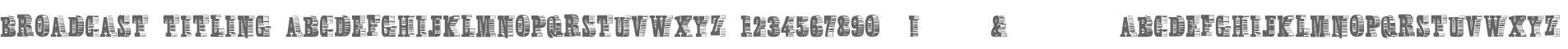 Broadcast Titling