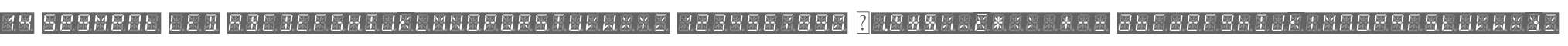 14 Segment LED
