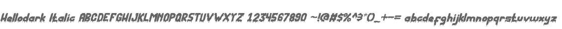Hellodark Italic