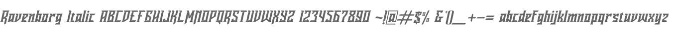 Ravenborg Italic