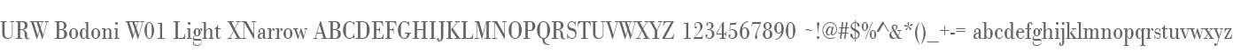 URW Bodoni W01 Light XNarrow