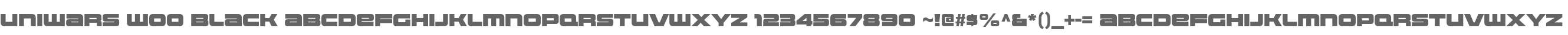 Uniwars W00 Black