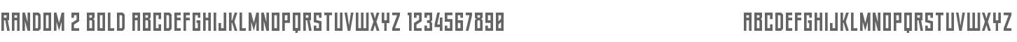 Random 2 Bold