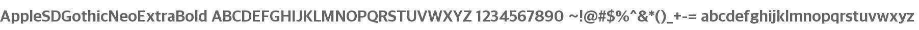 AppleSDGothicNeoExtraBold