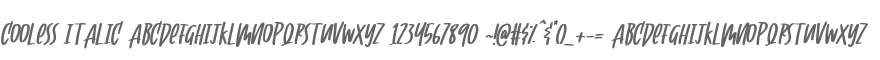Cooless italic