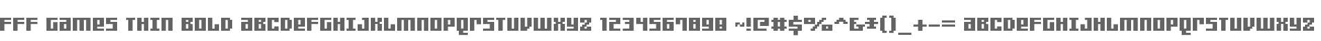 FFF Games Thin Bold