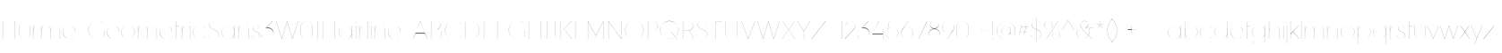 Hurme GeometricSans3W01Hairline