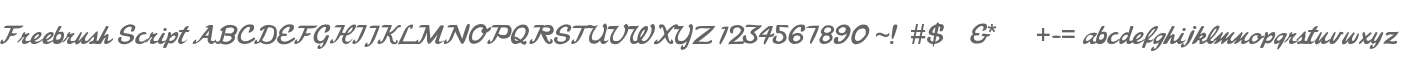 Freebrush Script