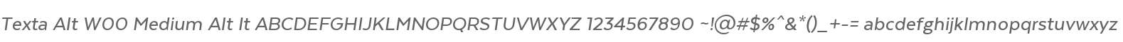 Texta Alt W00 Medium Alt It