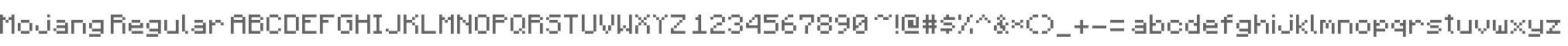 Mojang Regular