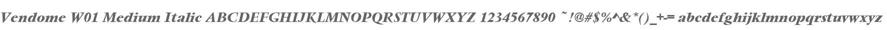 Vendome W01 Medium Italic