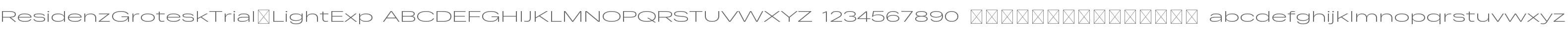 Residenz Grotesk Trial Lt Exp
