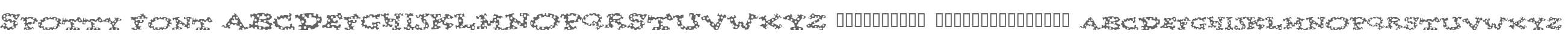 Spotty Font