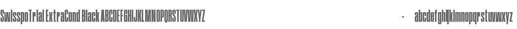 SwisspoTrial Extra Condensed Black