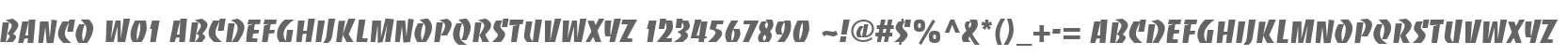 Banco W01