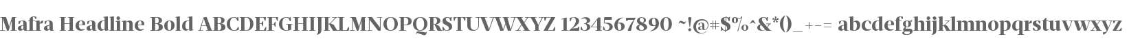 Mafra Headline Bold