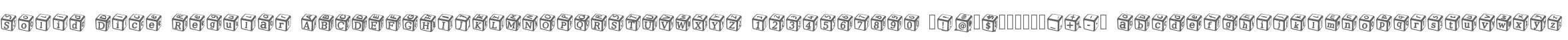 Solid Dice Regular