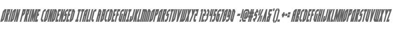 Orion Prime Condensed Italic