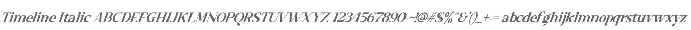 Timeline Italic