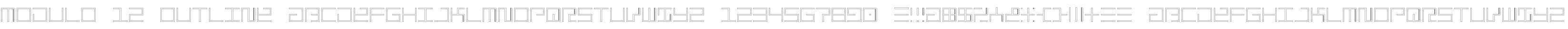 Modulo 12 Outline