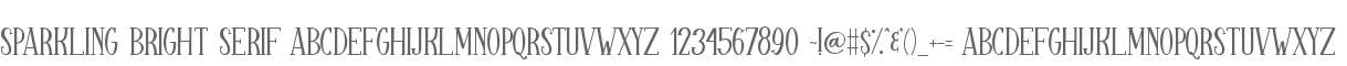 Sparkling Bright Serif