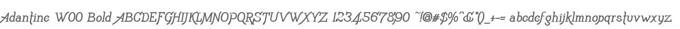 Adantine W00 Bold