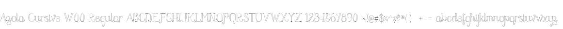 Azola Cursive W00 Regular