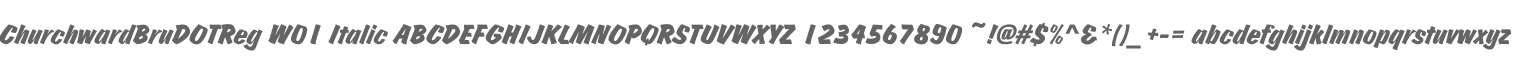 ChurchwardBruDOTReg W01 Italic